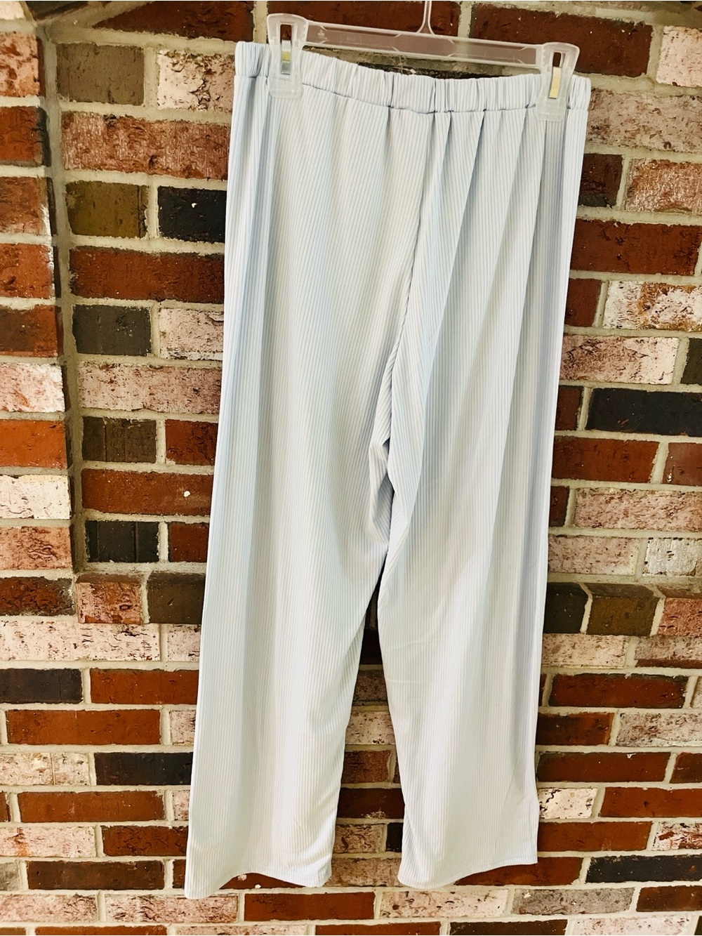 JUST BE Blue Ribbed Two-Piece Sleep Set with Lace Trim M NWT - Picture 7 of 10